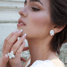 Load image into Gallery viewer, A captivating and romantic bridal editorial, capturing the essence of love and beauty, showcasing the bride and her exquisite ensemble.